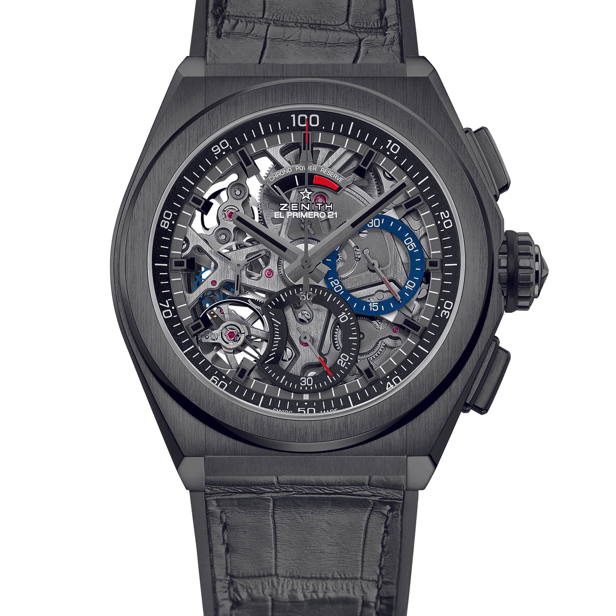 DEFY EL PRIMERO 21 ブラックラバーベルト Zenith Defy El Primero 21– Gioielleria Pedonesi